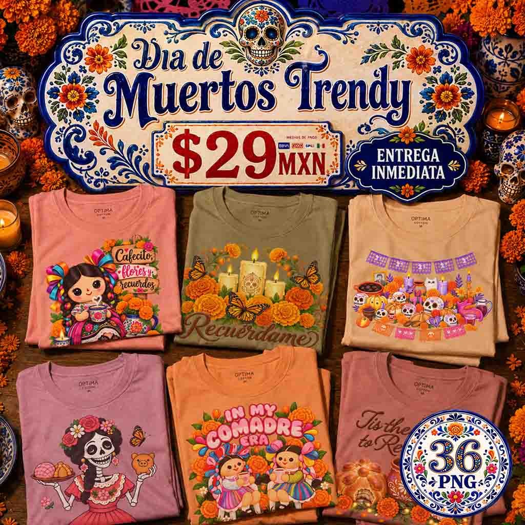 Día de Muertos Trendy 36 PNG